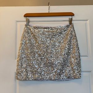 Top shop sequin skirt